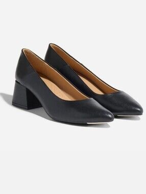 Nisolo Fiorela Go-To Mid Heels Black 7.5